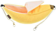 Banana Bed House, Hammock for Small Animal, Warm Bed House, Cage Nest for Sugar Glider Hamster Small Bird Pet (Banana)