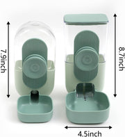 Kenond 35oz Rabbit Food Bowl,Bunny Water Dispenser,Feeders Waterer for Cage
