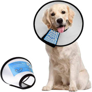 Supet Dog Cone Collar to Stop Licking, Comfortable Elizabeth Recovery Collar for Large Medium Dogs After Surgery, Soft Pet Neck Head Cone Alternative（L）