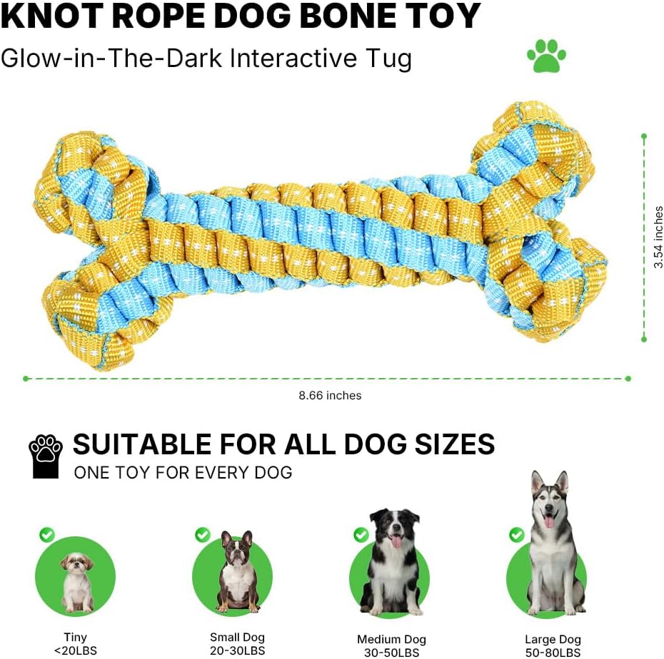 Dog Chew Toys, Puppy Teething Toys, Handwoven Puppy Toys to Keep Them Busy