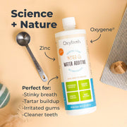 Oxyfresh Premium Pet Dental Care Solution Pet Water Additive: Best Way to Eliminate Bad Dog Breath and Cat Bad Breath - Fights Tartar & Plaque - So Easy, Just Add to Water! Vet Recommended 16 oz.