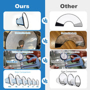 Supet Dog Cone Collar to Stop Licking, Comfortable Elizabeth Recovery Collar for Large Medium Dogs After Surgery, Soft Pet Neck Head Cone Alternative（L）