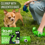 Pet N Pet Dog Poop Bags Rolls, 1080 Cnt Bulk Poop Bags for Dogs, Unscented