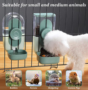 Kenond 35oz Rabbit Food Bowl,Bunny Water Dispenser,Feeders Waterer for Cage